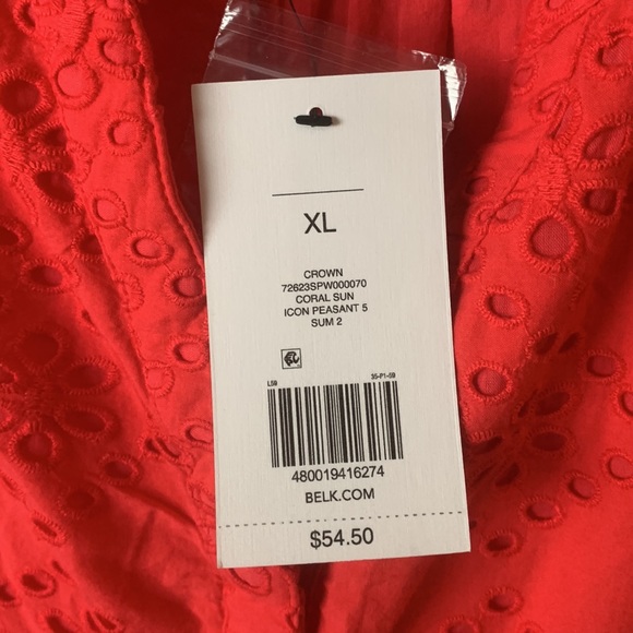 Crown and Ivy eyelet top - size XL - Picture 4 of 5